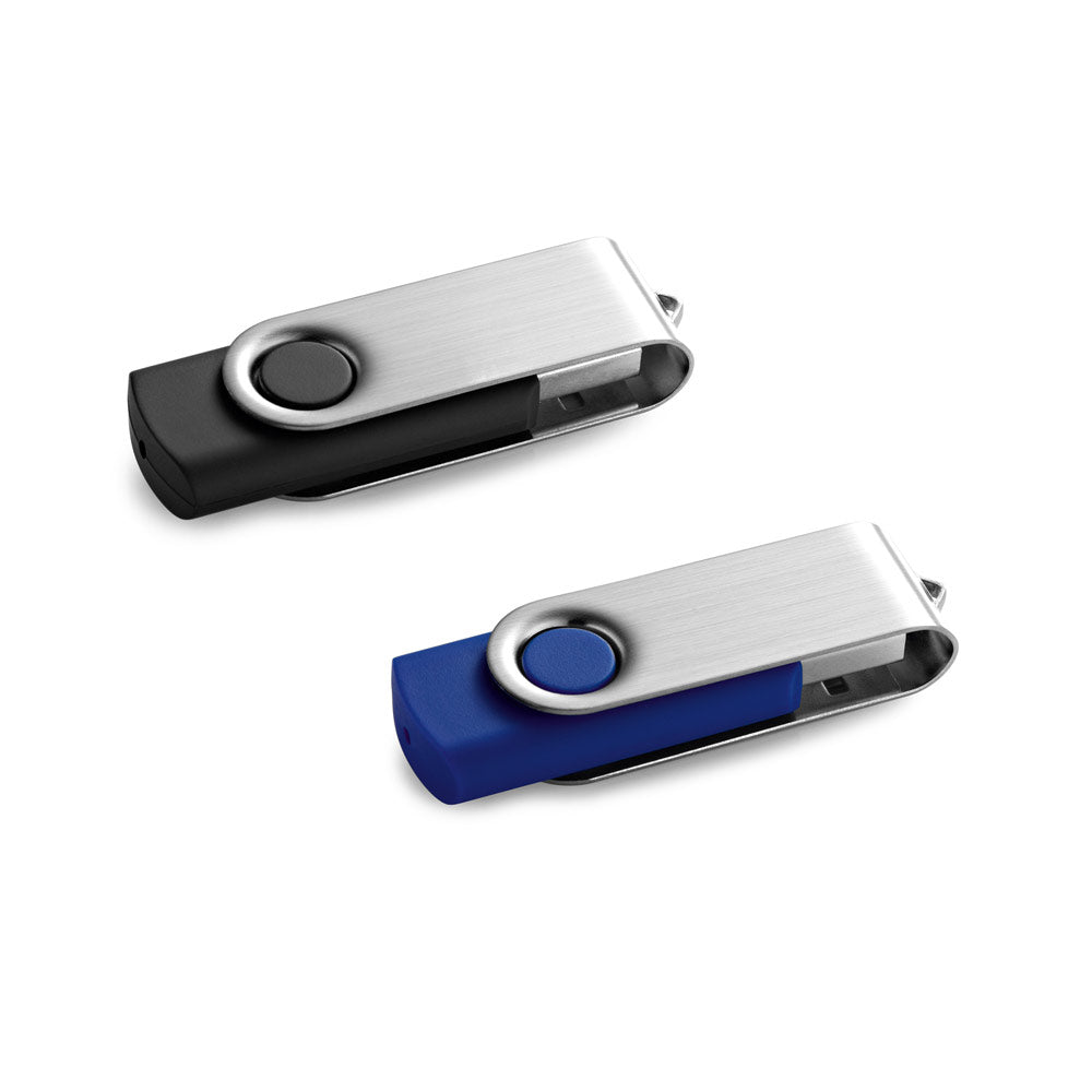 CLAUDIUS 2GB. Pen Drive USB de 2 GB com clipe em metal
