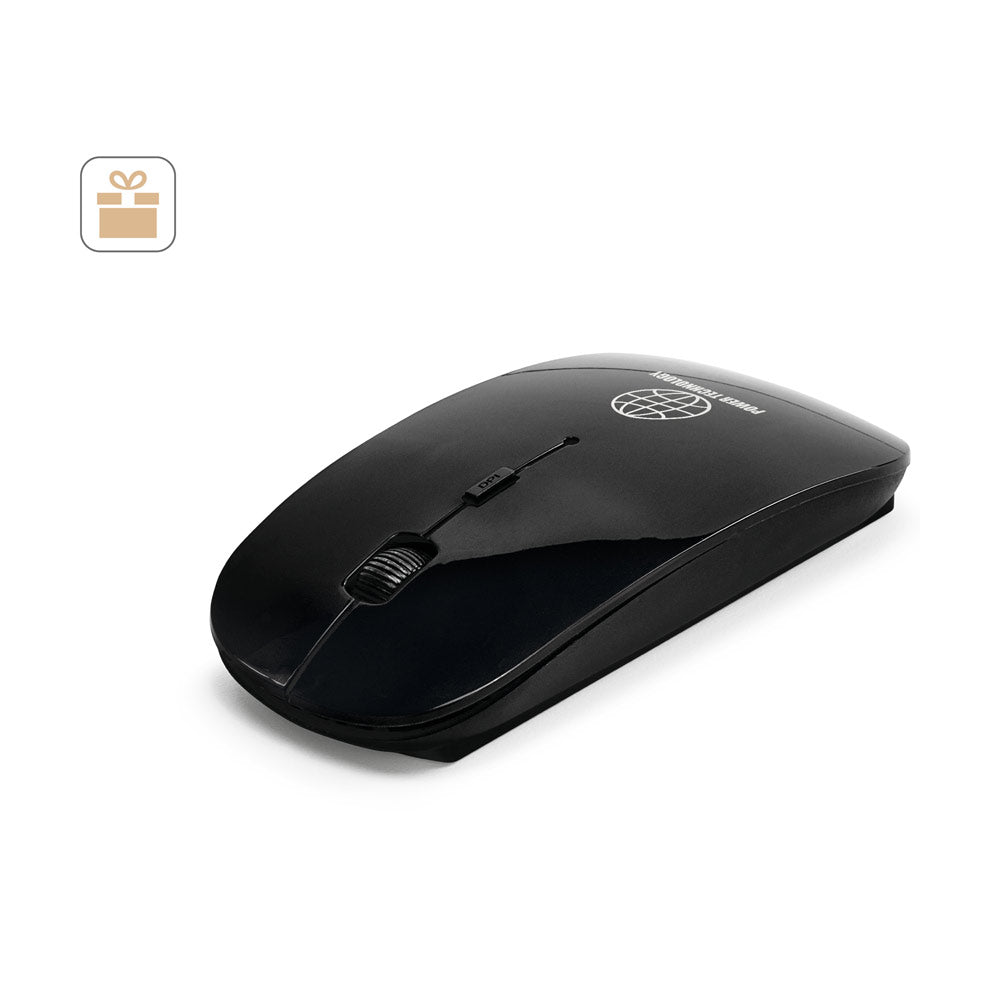 BLACKWELL. Rato sem fios a pilhas em ABS reciclado (100% rABS)
