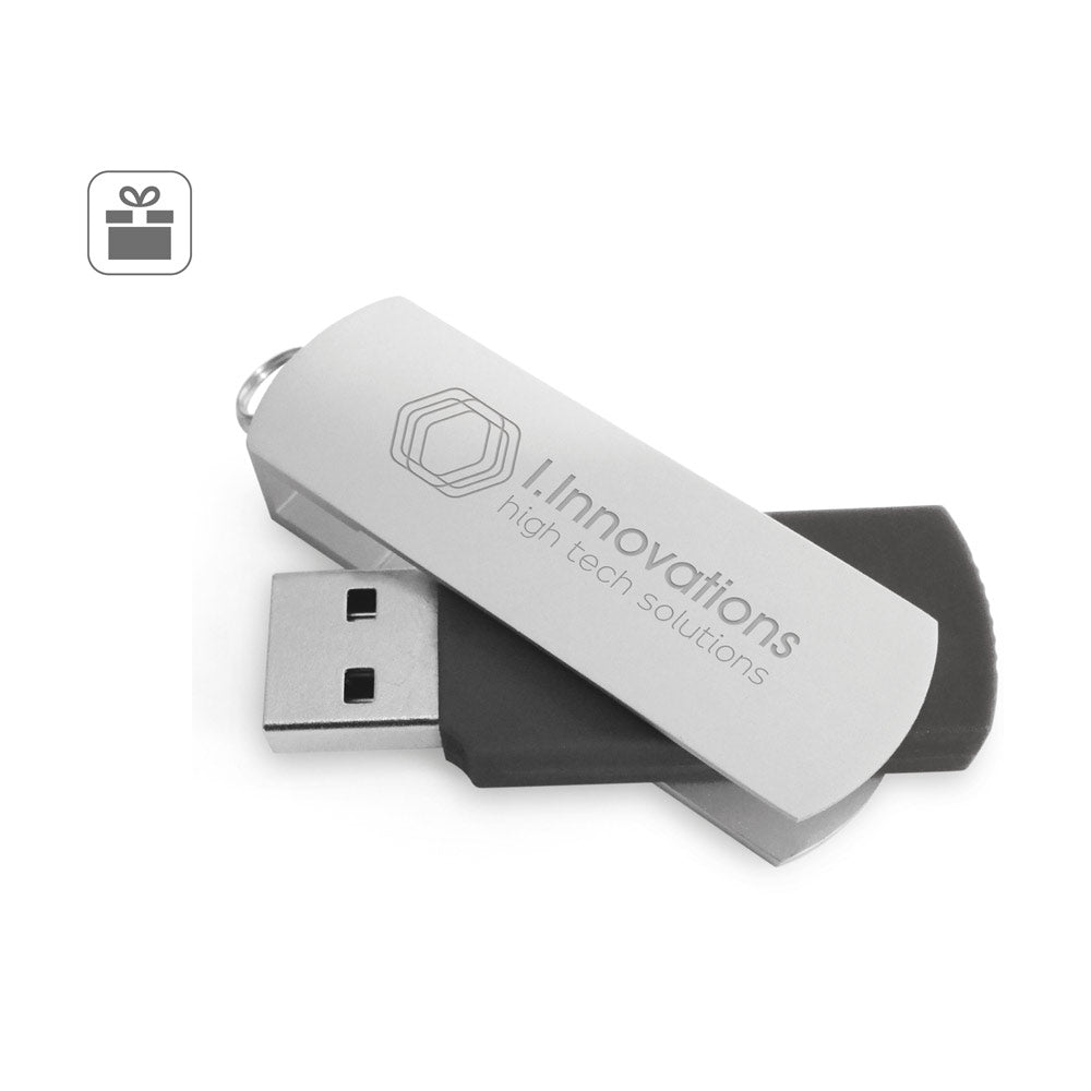 BOYLE 8GB. Pen Drive USB com 8GB com clipe em metal