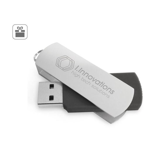 BOYLE 8GB. Pen Drive USB com 8GB com clipe em metal