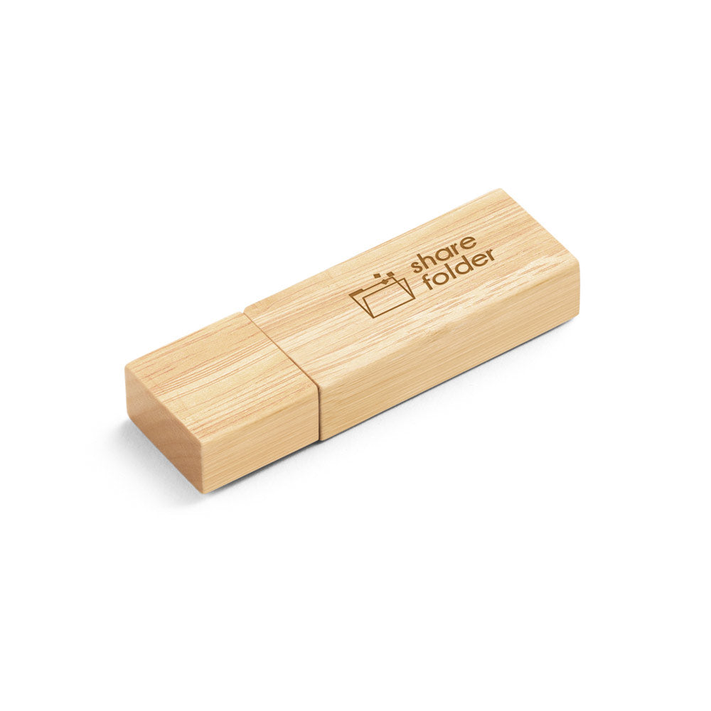 VENTER 8GB. Pen Drive USB com 8GB em bambu