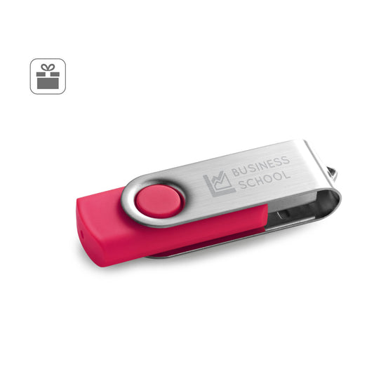CLAUDIUS 4GB. Pen Drive USB de 4 GB com clipe em metal