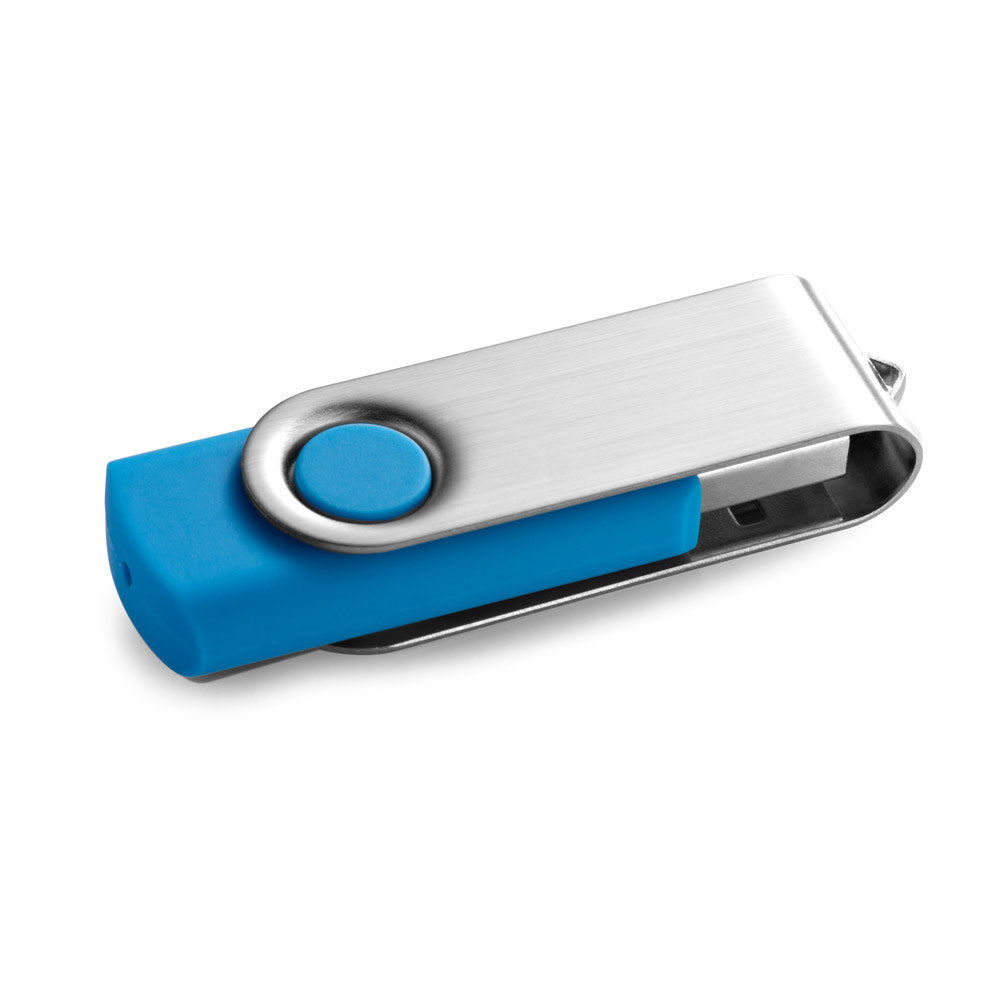 CLAUDIUS 8GB. Pen Drive USB de 8 GB com clipe em metal