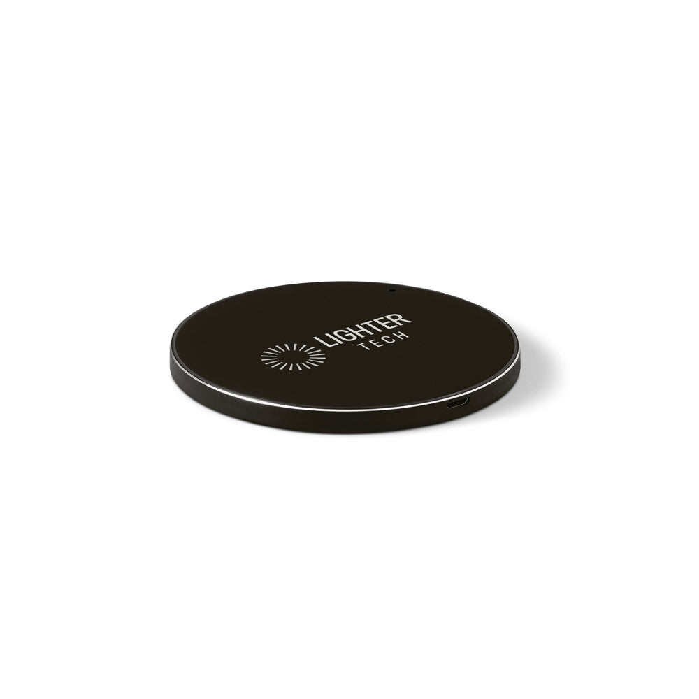 JOULE. Carregador wireless rápido 10W em ABS reciclado (100% rABS) e alumínio reciclado (100% rAL)