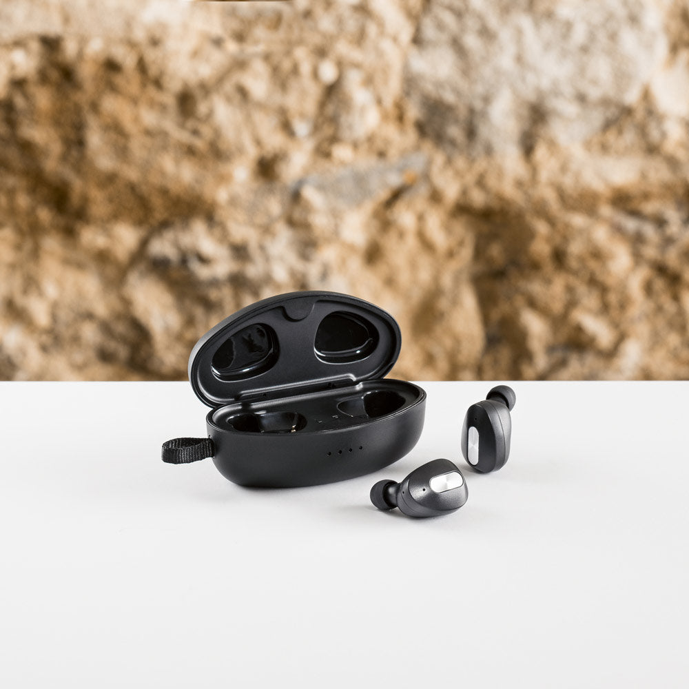 DESCRY. Auriculares wireless em metal e ABS