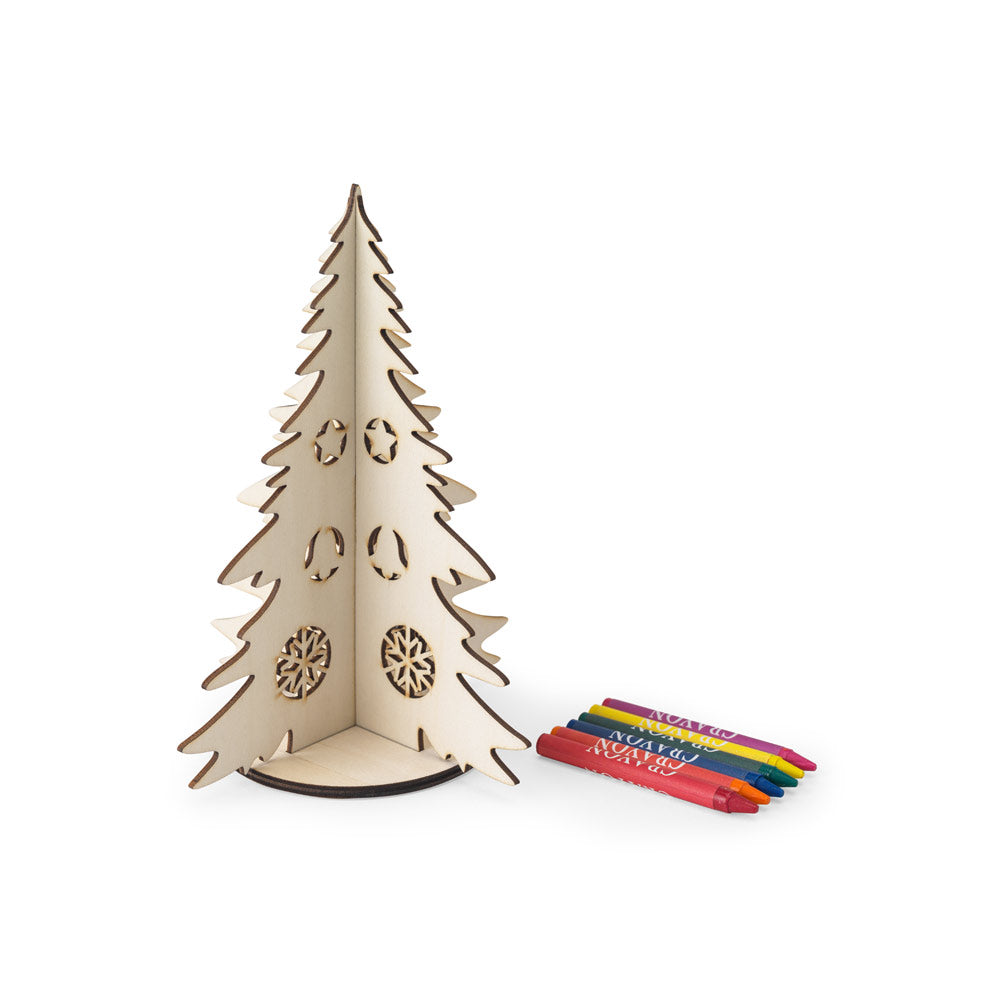 PINERY. Árvore de Natal desmontável para colorir em madeira