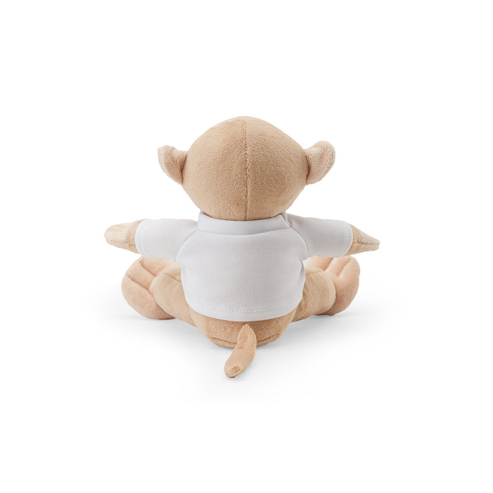 MONKY. Peluche em formato de macaco com t-shirt