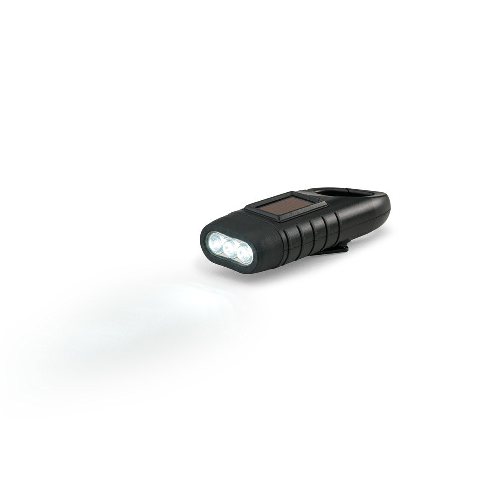SOLARKY. Lanterna compacta de 0'5 W em ABS, com 3 LEDs brancos com 90 lumens