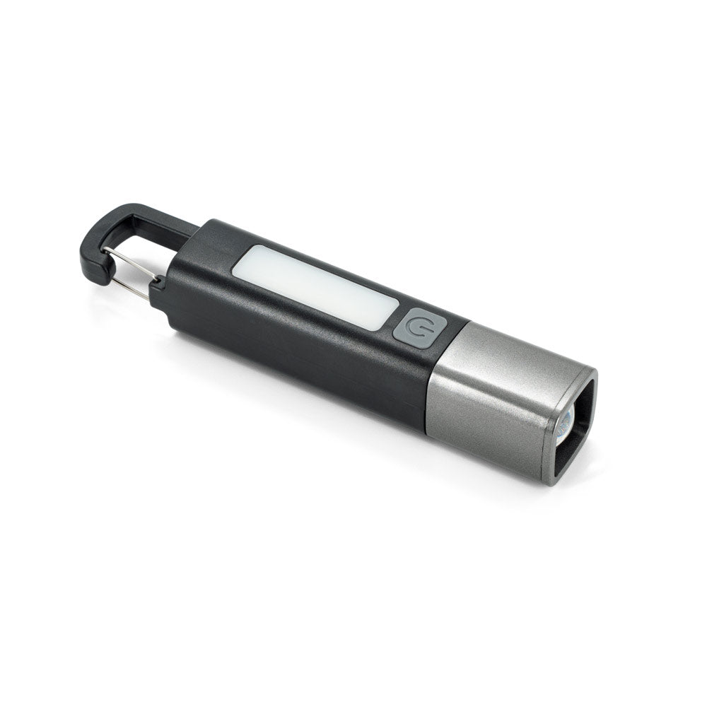 WIGGINS. Lanterna em ABS, com luz LED 2 W (53 lúmenes) na parte frontal e luz COB (53 lúmenes) na parte superior