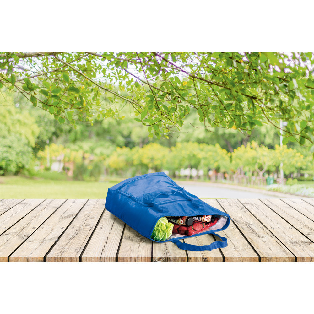 MAYFAIR. Saco térmico dobrável em 210D poliéster 15 L