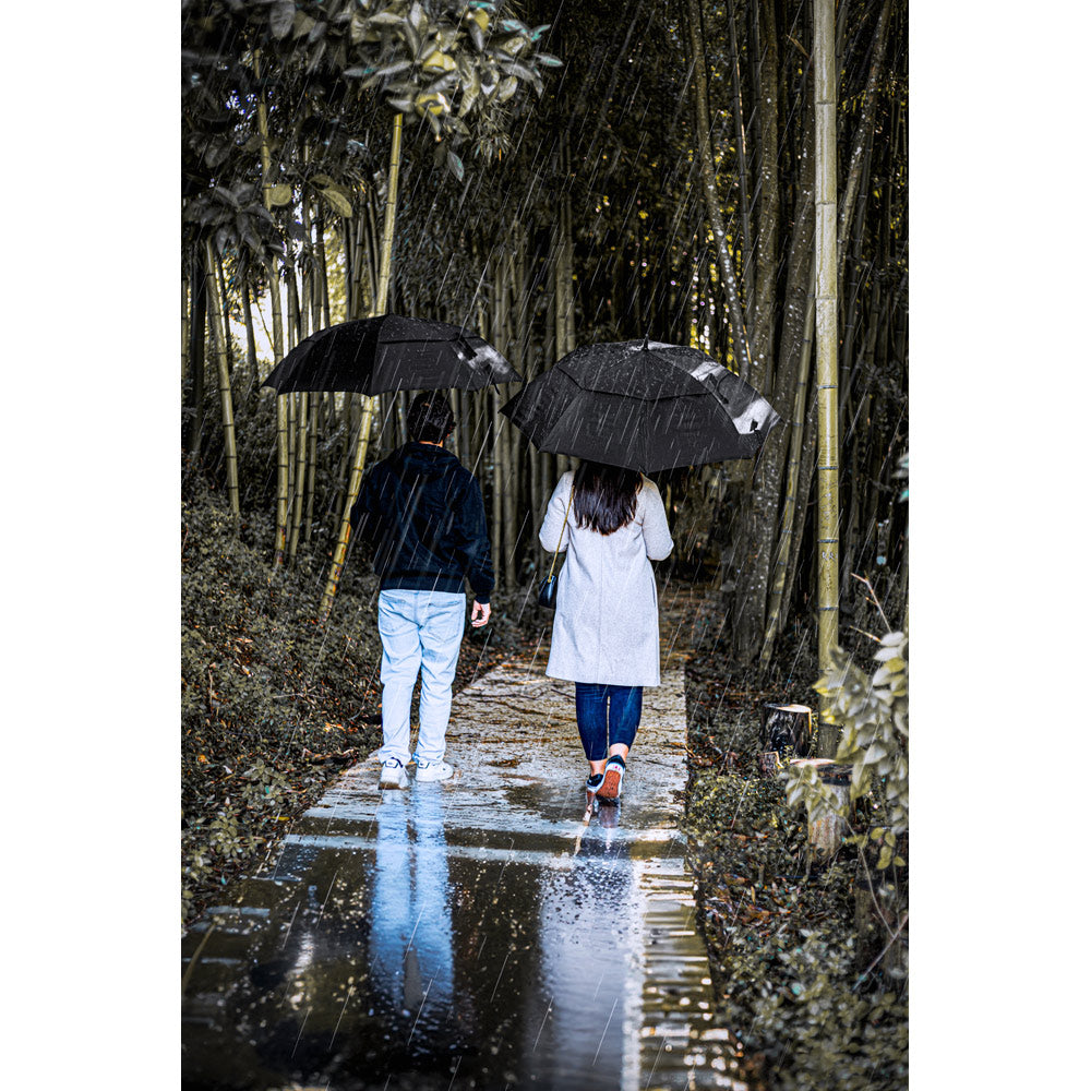 GAVIN. Guarda-chuva de 27'5'' em poliéster reciclado (100% rPET) com abertura automática