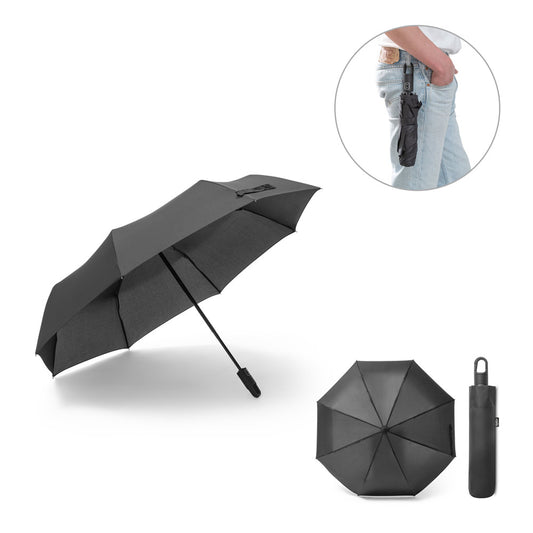 GUSTAVO. Guarda-chuva em poliéster reciclado (100% rPET) 190T pongee com abertura e fecho automático