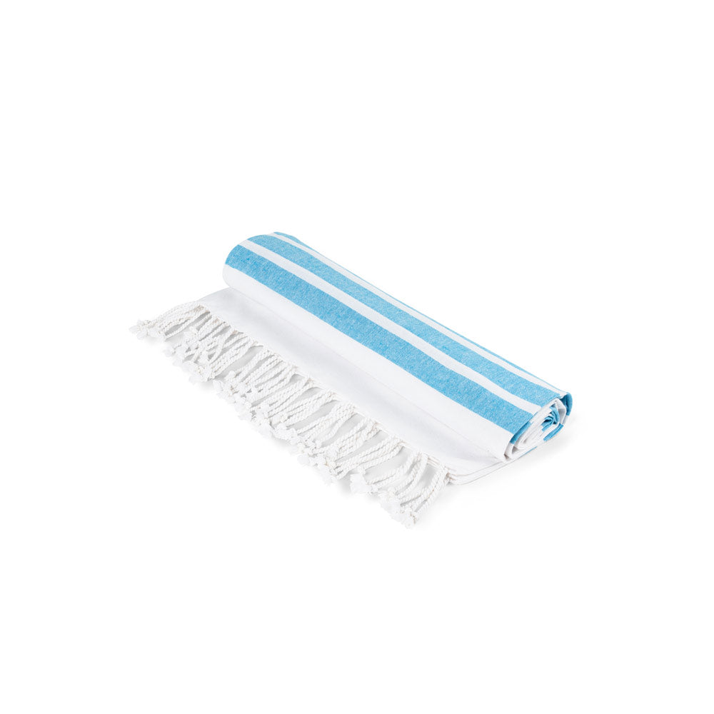 SARDENHA. Toalha de praia em algodão (70% reciclado) e poliéster (30% reciclado) (180 g/m²)