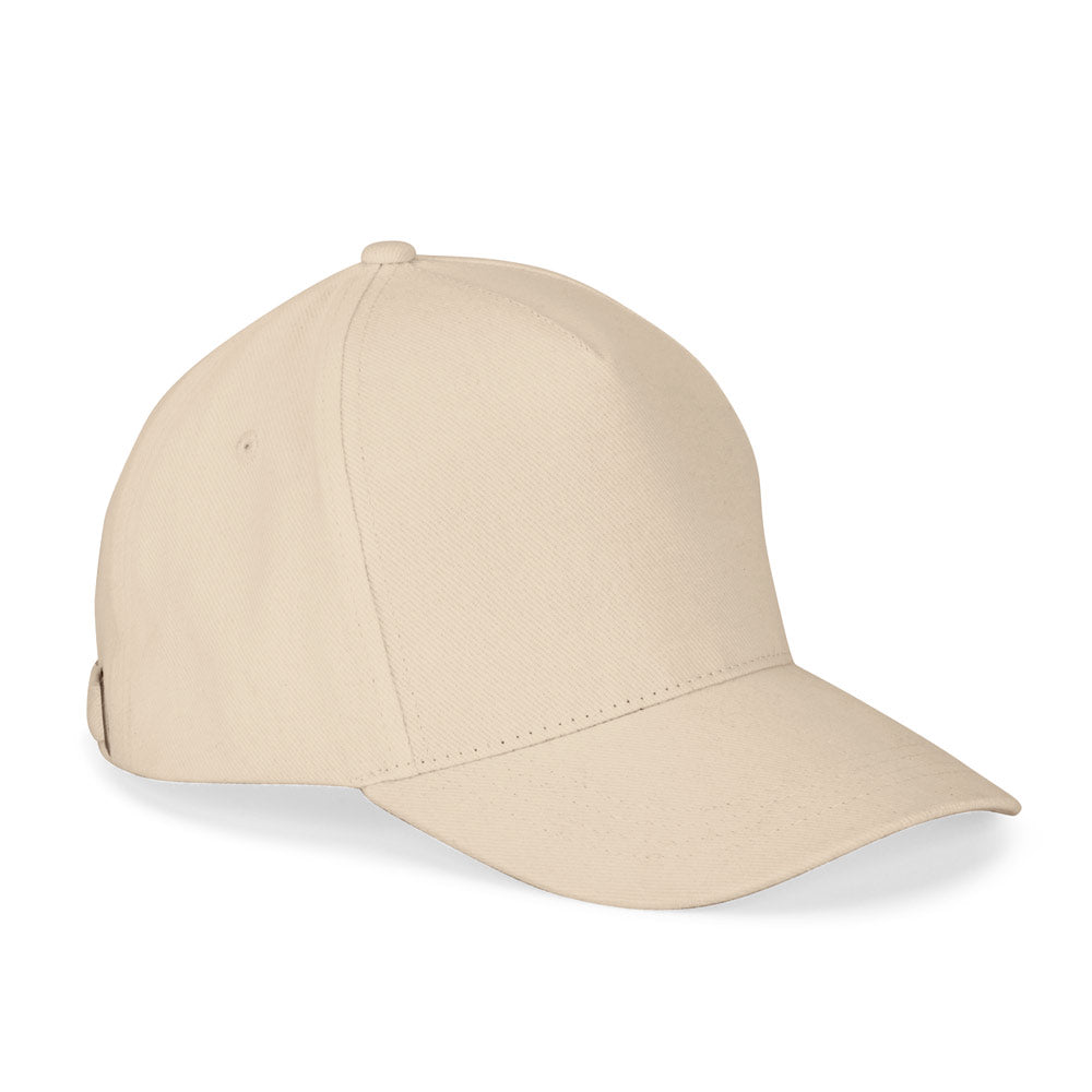ASHTON. Boné 100% algodão (260 g/m²) com 5 painéis