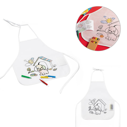NILO. Avental em non-woven de criança para colorir (80 g/m²)