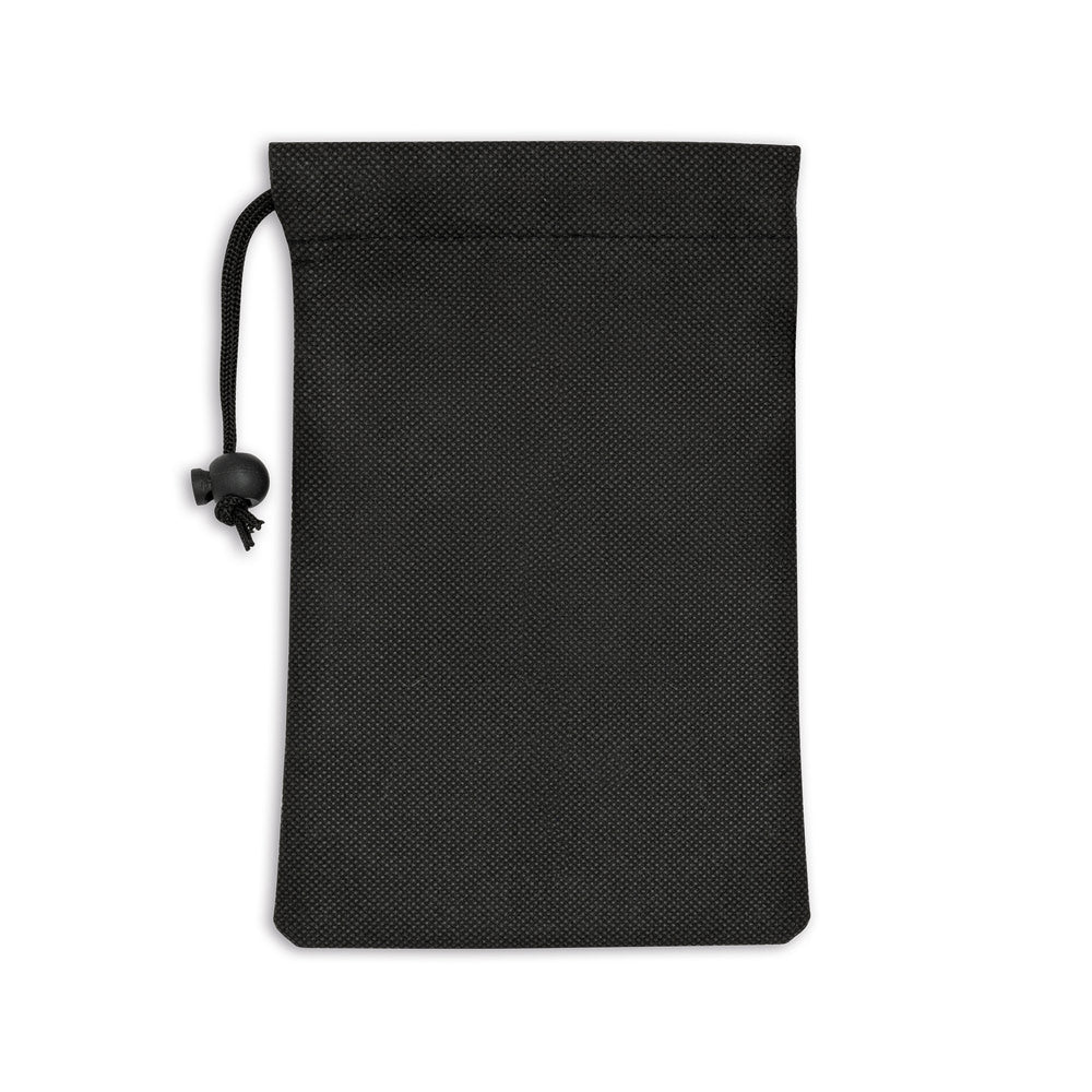BERNAL. Toalha de desporto refrescante em poliéster reciclado (100% rPET) com bolsa em non-woven