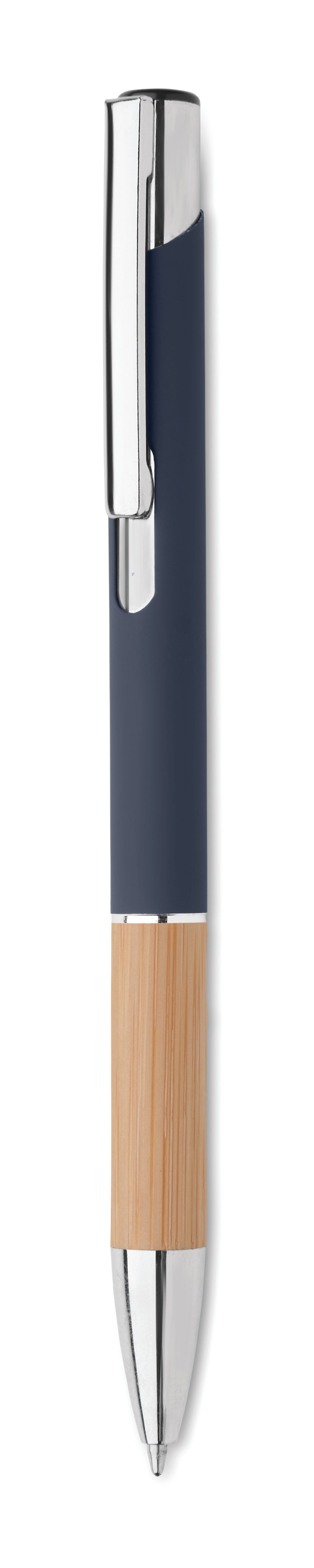 Caneta De Alumínio Com Bambu