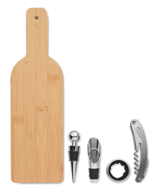 Set Vinho Em Forma De Garrafa