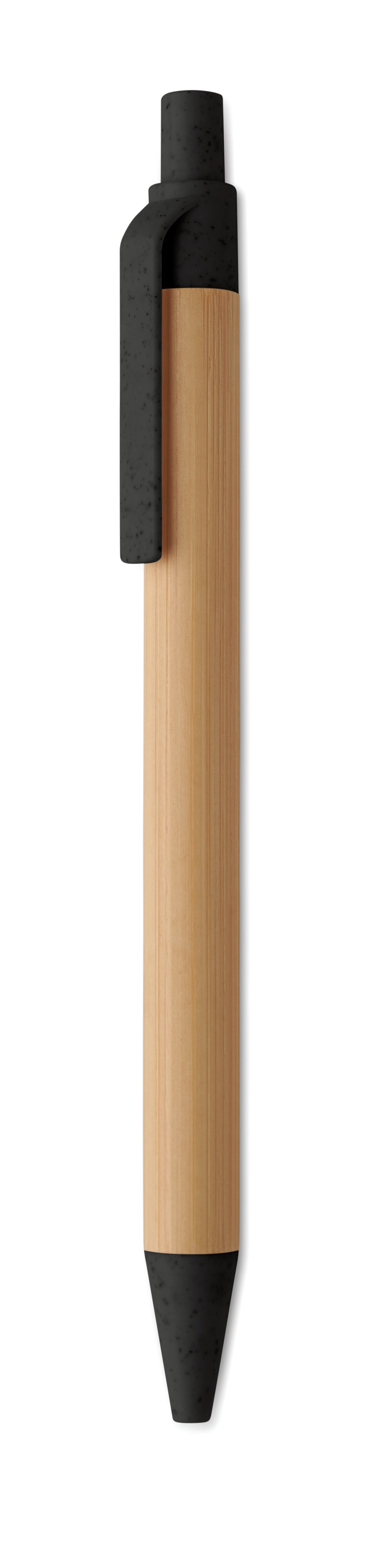 Caneta De Pressão Em Bambu