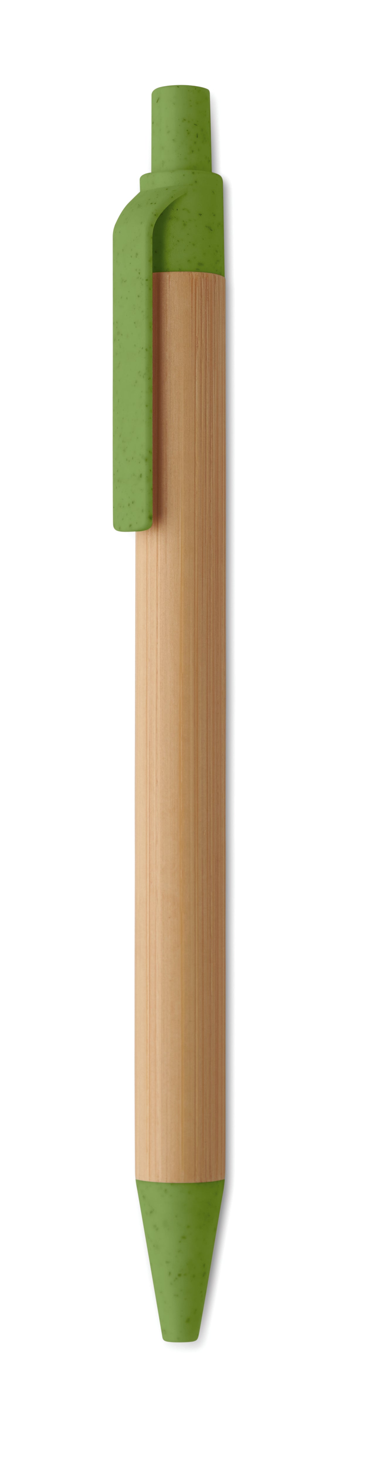 Caneta De Pressão Em Bambu