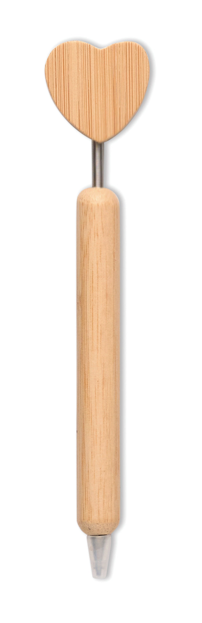 Esferográfica Em Bambu Coração