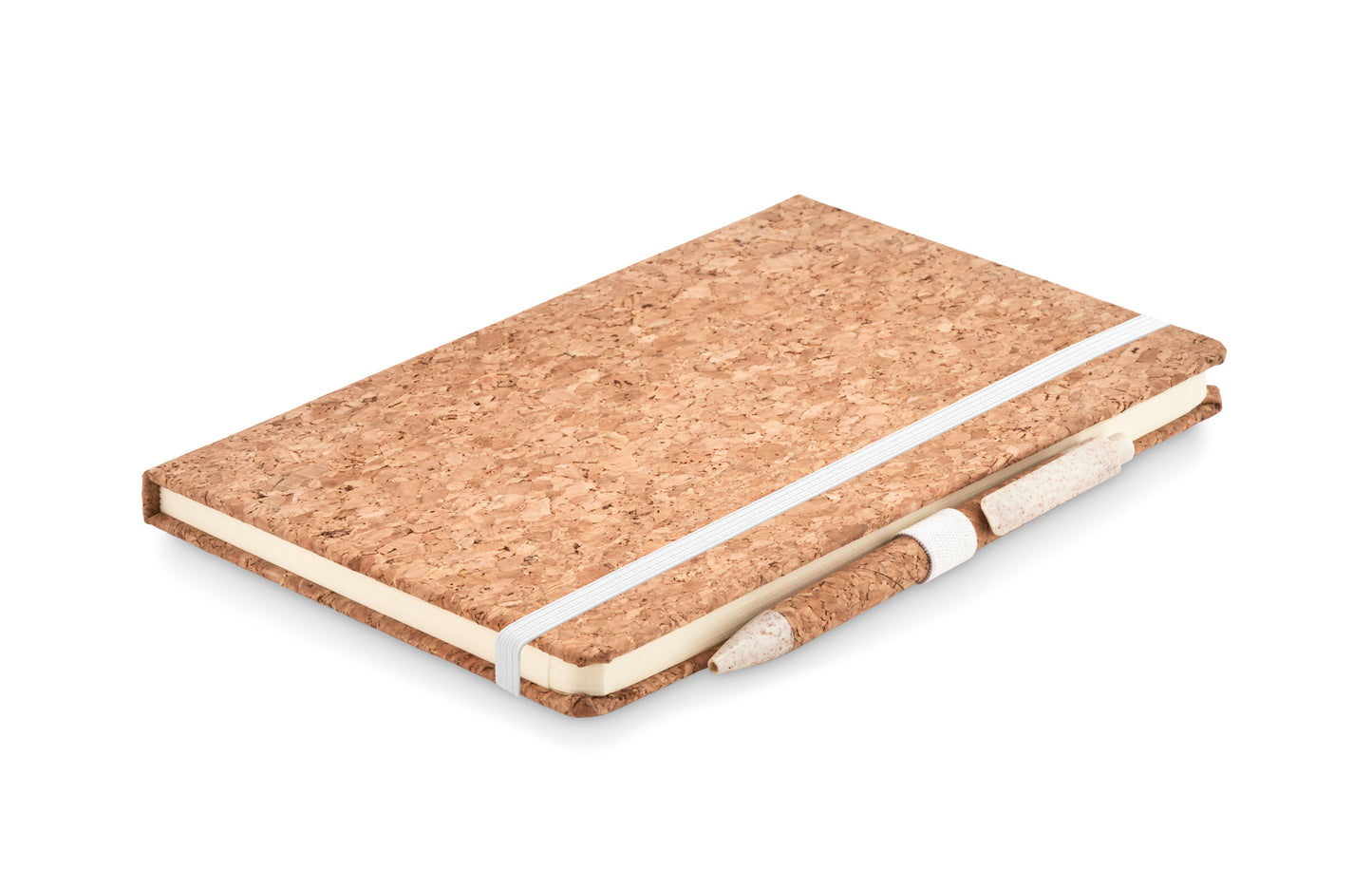 Set Bloco A5 E Caneta Cortiça