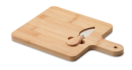 Set De Queijo Em Bambu