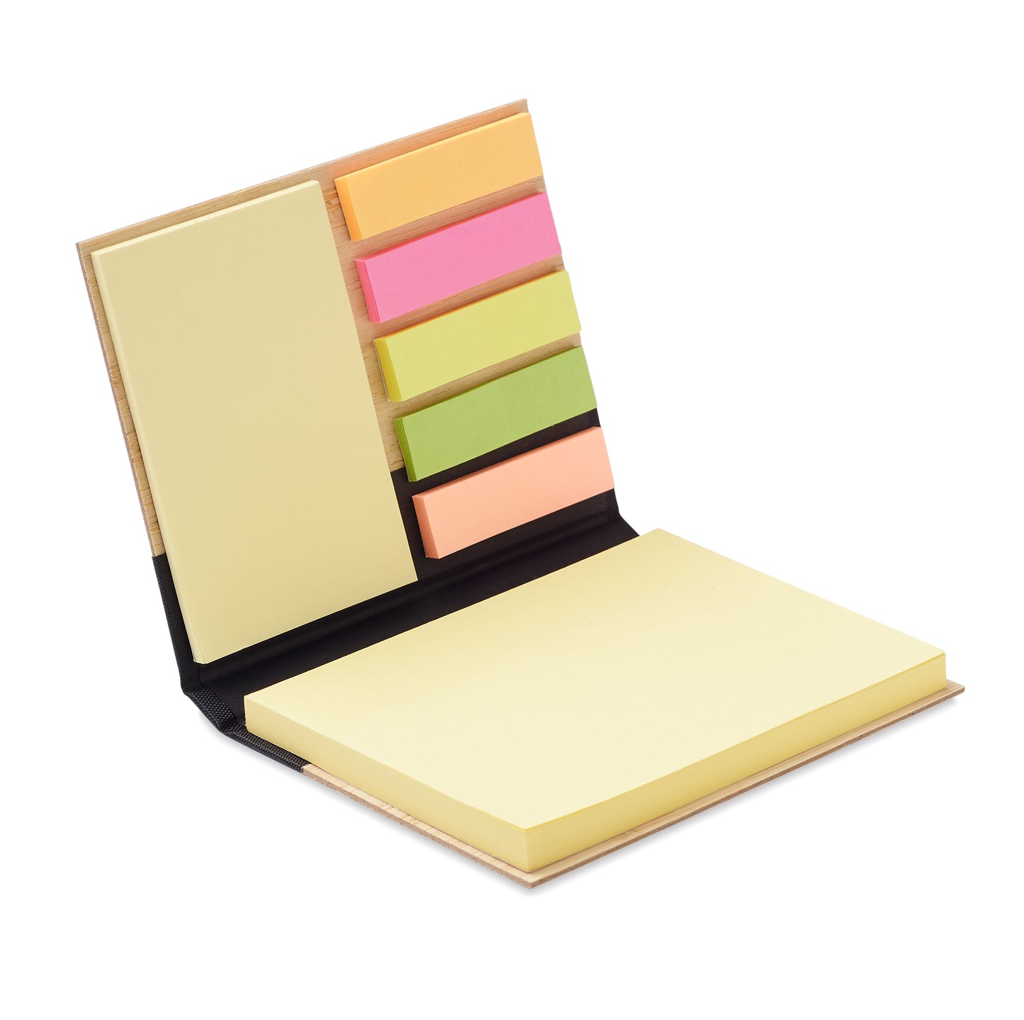 Set Sticky Notes Capa De Bambu