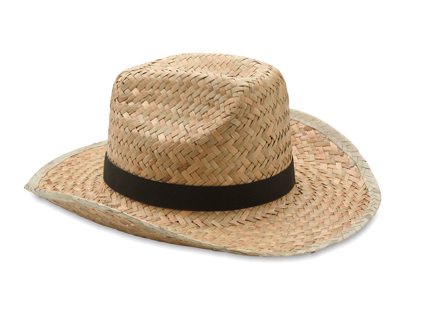 Chapéu Cowboy De Palha Natural