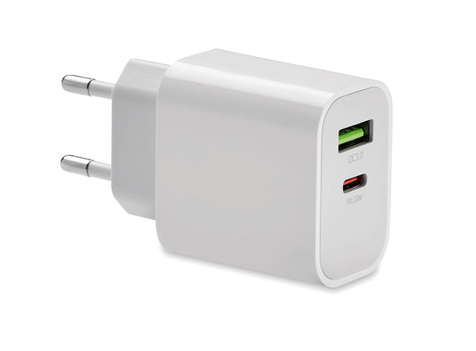 Carregador Usb 18W 2 Portas Ue