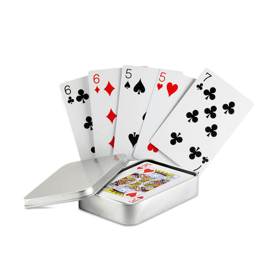 Jogo De Cartas Caixa Metal