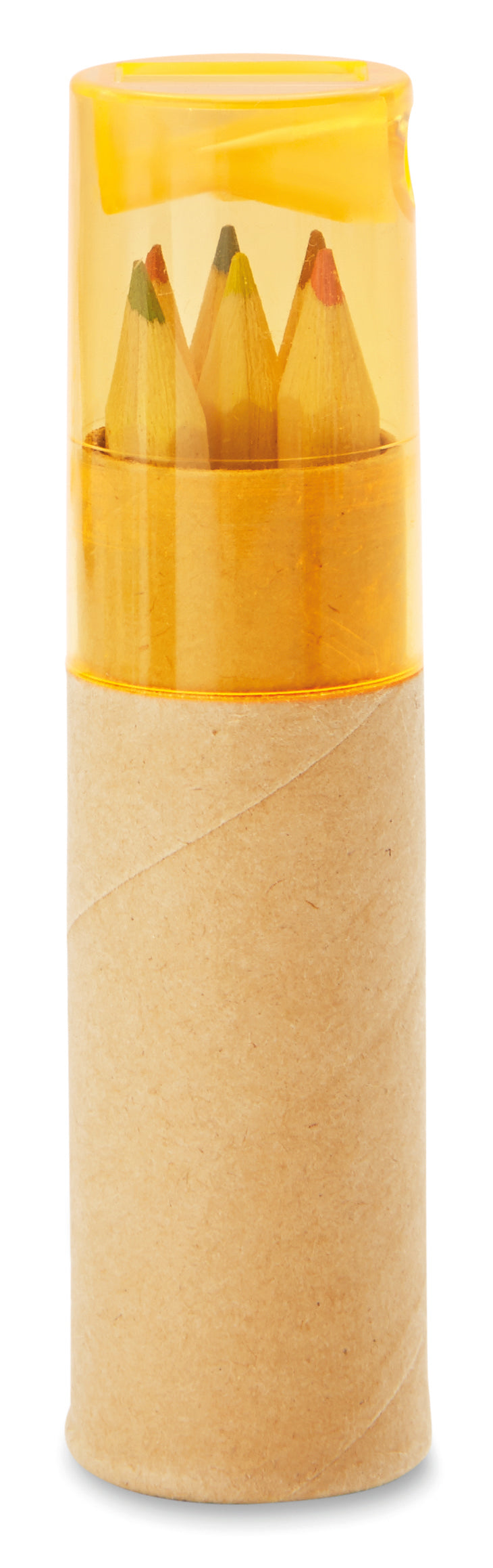 Tubo Com 6 Lápis De Cor