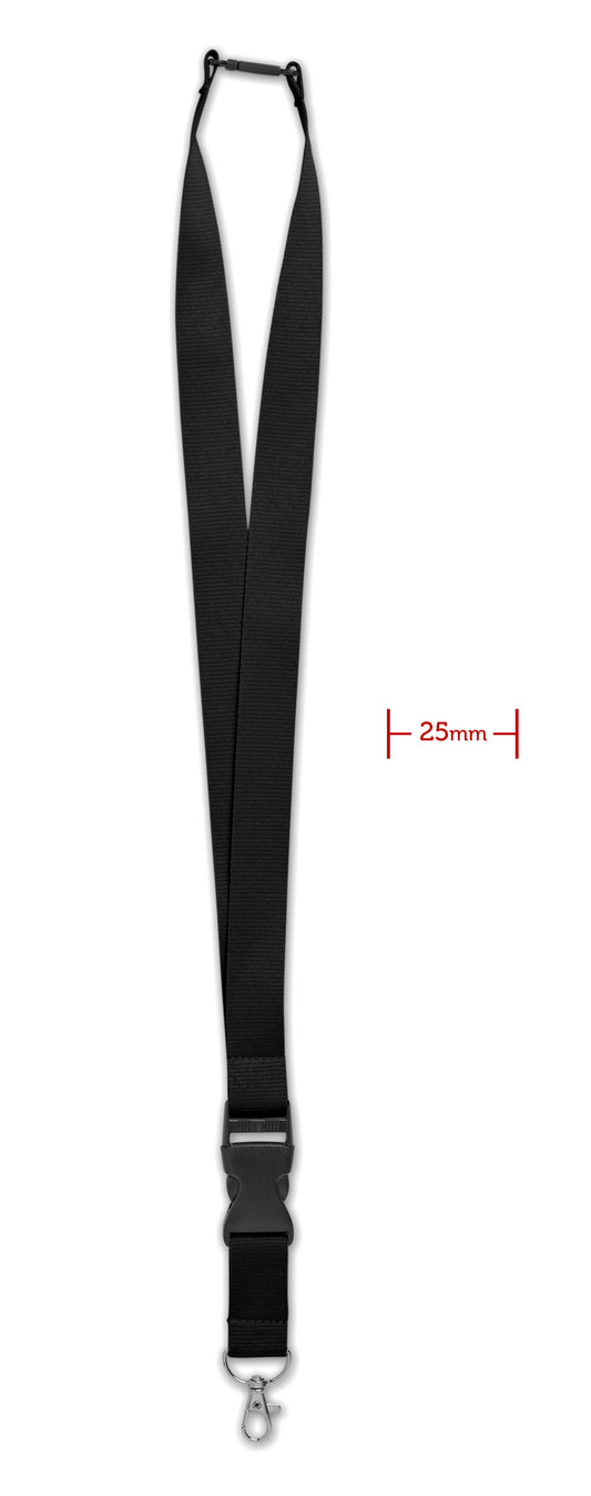 Lanyard 25Mm Gancho De Metal